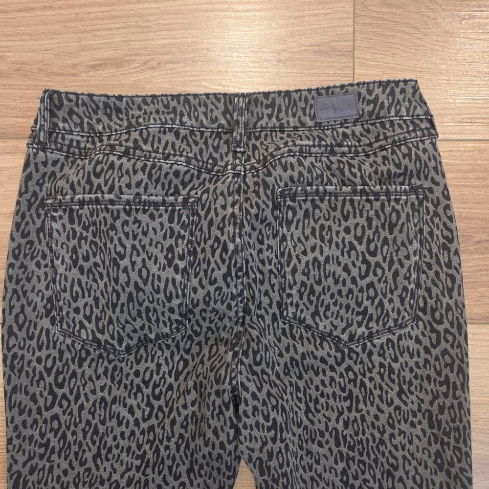 The Limited gray black leopard print skinny jeans size 6 - Picture 7 of 7